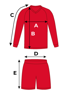 football kit measurements