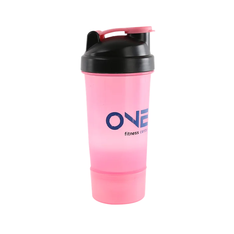 Personalised Pink 600ml Shaker Bottle Protein Sport Fitness With Shaker 