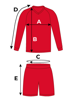 football kit measurements
