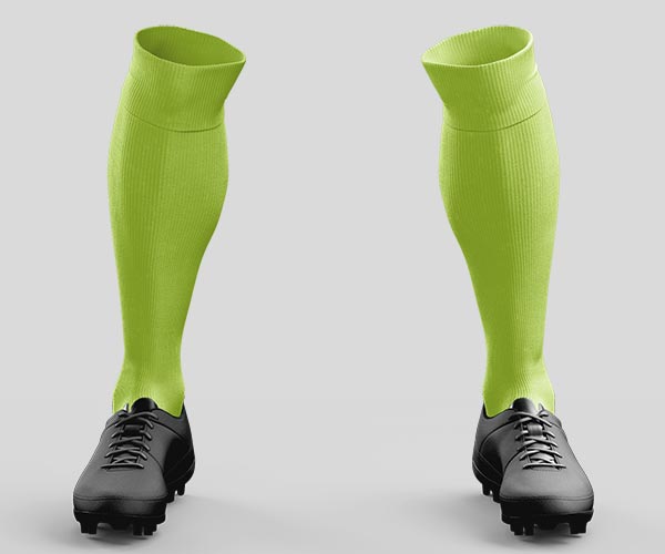 Plain, knee length football socks