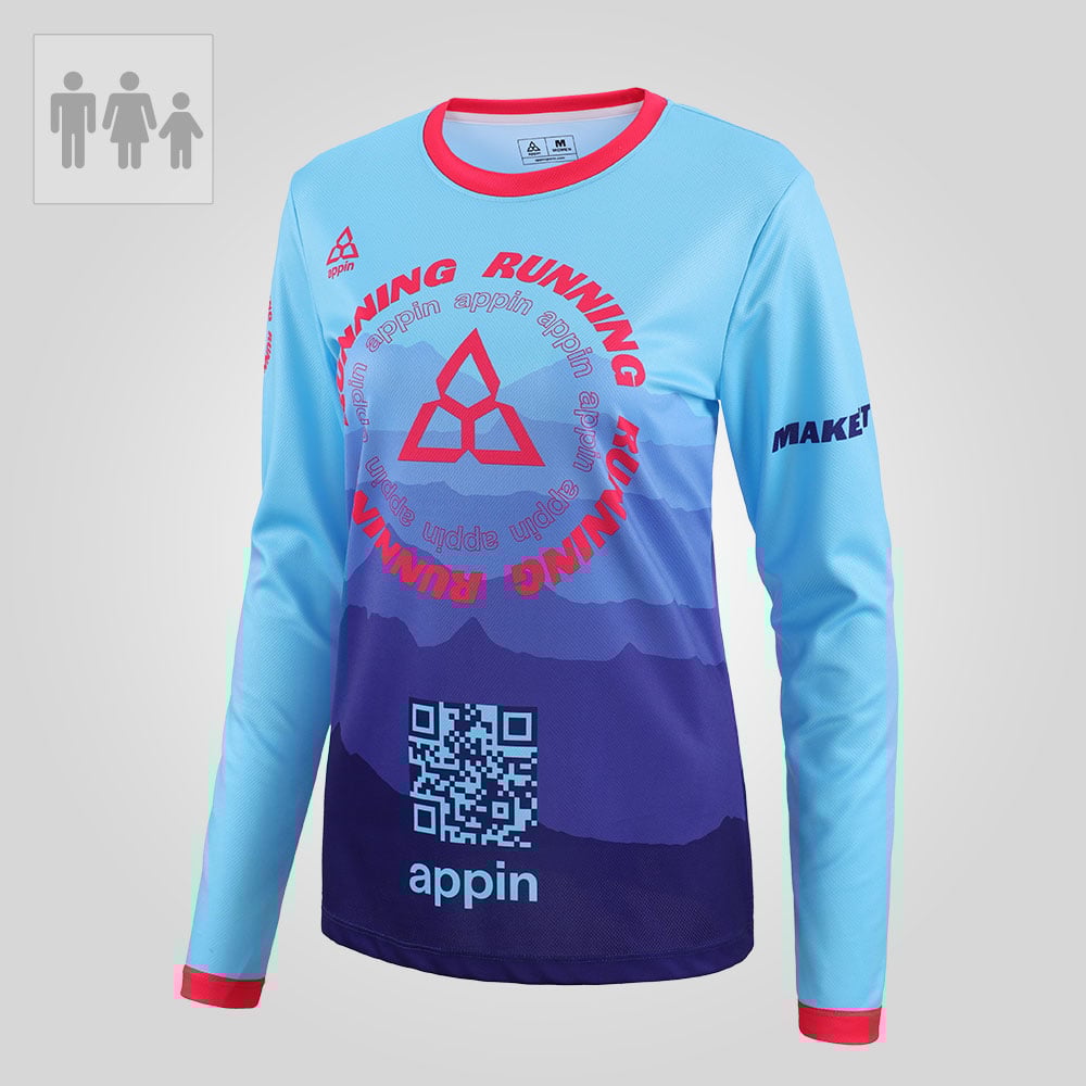 Custom Running Long Sleeve Technical T-shirt (Sublimated